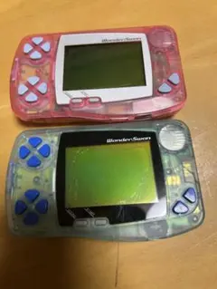 さ*く様 ワンダースワン　スケルトン　2台　通電可　ジャンク品