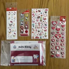 ハローキティ　レトロシール4種　レターセット　平成　レア