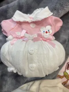 可愛い着せ替え服 ピンクとホワイト400%