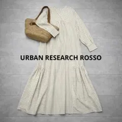 URBAN RESEARCH ROSSO 2wayストライプティアードワンピース