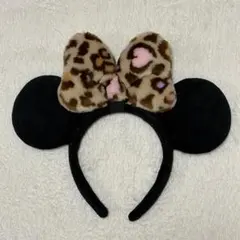 ディズニー カチューシャ ヒョウ柄 ハート ミニー レオパード TDR 人気