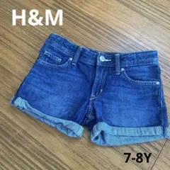 H&M ダークデニム 半ズボン US 7-8