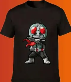仮面ライダー キャラクターTシャツ 黒　戦隊ヒーロー