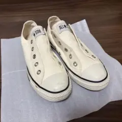 ALL STAR ホワイト スリッポンスニーカー コンバース