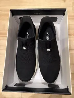 ＋DAIANA スリッポン　ニットスニーカー　撥水加工24cm ブラック　美品