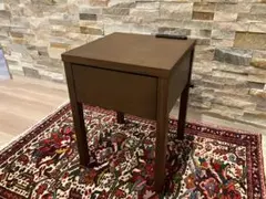 関家具　サイドテーブル　コンセント付　コンパクト