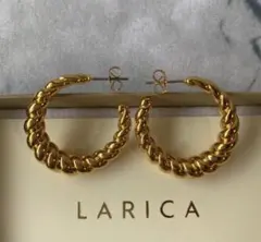 値下げ★LARICA ツイストフープピアス 3cm