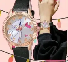 [新品]ネコ ちゃん ☆腕時計 可愛い