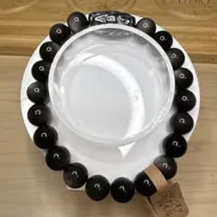 シルバーオブシディアン パワーストーンブレスレット