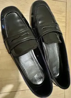 ZARA ブラックローファー 光沢仕上げ　37サイズ　24cm