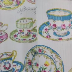 ブックカバー四六判サイズ◇Teacupコレクション◇yuwaミューファン生地