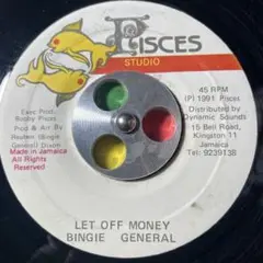 3580 レゲエ レコード 7インチ bingie general