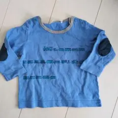 familiar 列車プリント Tシャツ 80