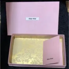 miu miu お財布　空箱　ショップバッグ　リボン