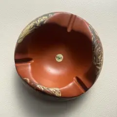 【未使用】常滑焼　伸康焼　灰皿　マーブルデザイン　陶器灰皿