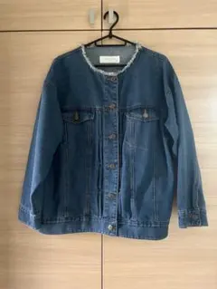 chocol raffine robe ノーカラーデニムジャケット