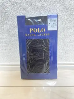 【新品未使用】POLO 50デニール タイツ2足 M〜Lブラック