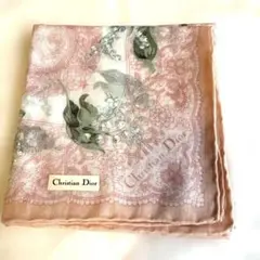 Christian Dior 花柄ハンカチ　スズラン　未使用