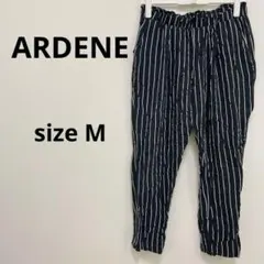 ARDENE 【M】ブラック/ホワイトストライプ カジュアルパンツ