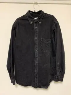 ブラックデニムシャツ
