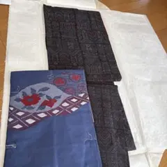着物 大島　帯　大島セットのサムネイル