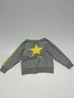 グレー 星プリント フード付きトレーナー 110