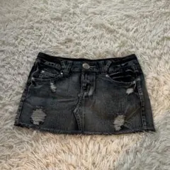 デニム　ミニスカート
