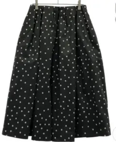 Mila Owen ミラオーウェン ドット タックボリュームフレアスカート