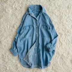 極美品】ドゥーズィエムクラス デニムシャツ 襟ワイヤー 23ss