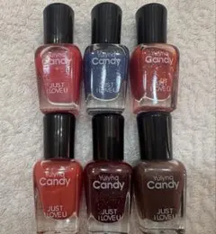 YULYNA CANDY ネイルポリッシュ6本セット　おまけ付き