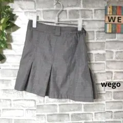 ウィゴー ミニスカート プリーツスカート チェック柄 大人可愛い ウエストゴム