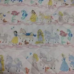 ディズニープリンセス キルティング生地 ピンク