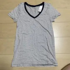 GAP ボーダー Vネック Tシャツ XSのサムネイル