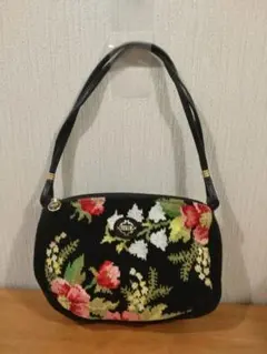 FEILER 花柄刺繍 ハンドバッグ