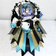 ツイステ フロイド 痛ロゼット 実験着 実験服 缶バッジ