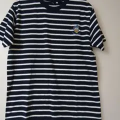 Disney ドナルドダック ボーダーTシャツ ネイビー M