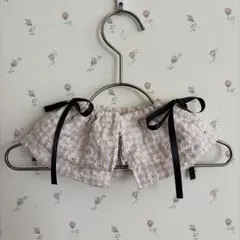 夏にピッタリ！ハンドメイド♡ わんちゃん用ケープ ダブルレース生地 M