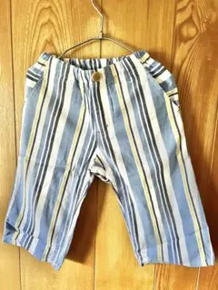 ストライプ柄 ロングパンツ ブルー系　130㎝