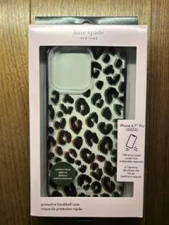 新品　Kate Spade iPhone 14 Pro MAX ケース　ヒョウ柄