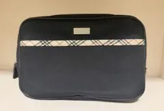 BURBERRY ポーチ ブラック チェック柄のサムネイル