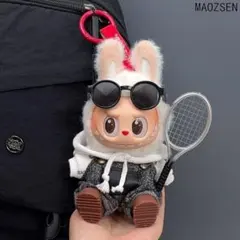 ラブブ洋服　Labubuぬいぐるみ着　ぬい服　17cm着せ替え服　　4点セット