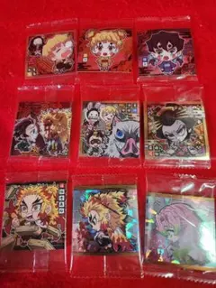 鬼滅の刃 シール ウエハース　９枚　 　甘露寺蜜璃　煉獄杏寿郎　我妻善逸など