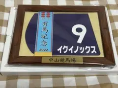 イクイノックス　2022第67回有馬記念　優勝レイ付き　額入りミニゼッケン