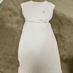 Lee ノースリーブカットソーワンピース ホワイト