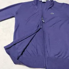 美品!　ラコステ　LACOSTE ニット　セーター　フルジップ　ダブルファスナー
