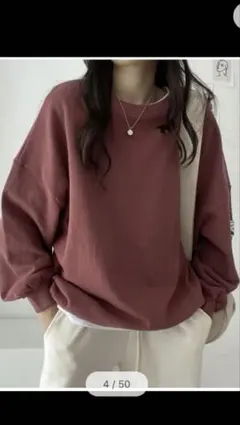 VIVID LADY 韓国 オーバーフィットトレーナー スウェット