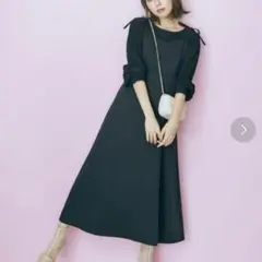 marun マルン　キャミソールワンピ　ブラック　LL