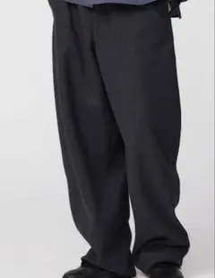 ブラッシュドスウェットワイドパンツ　S グレー