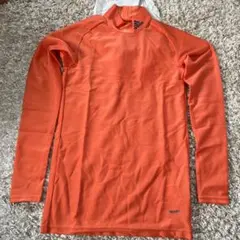adidas スポーツインナー　ハイネック　長袖　メンズ　オレンジ