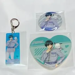 【匿名配送】ブルーロック 糸師凛 サンリオ 缶バッジ キーホルダー コースター